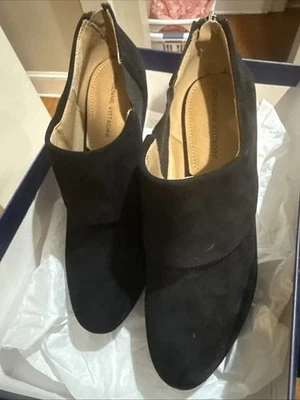 Adrienne Vittadini Negro Gamuza Tacones Zapatos Talla 9 AV-PASCO-1 3W17F201-AVL Foto 1 de 4