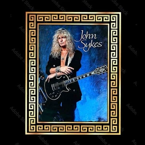 JOHN SYKES WHITESNAKE THIN LIZZY 🇺🇸 BLECHPOSTER 12 X 8 ZOLL. - Bild 1 von 2