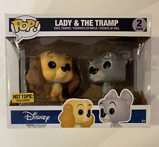 Funko POP Lady and the Tramp 2 pack Hot Topic Exclusive Disney Vaulted