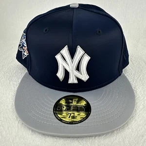 CAPPELLO ADERENTE NEW ERA 5950 59FIFTY NEW YORK YANKEES RASO TOPPA LATERALE 7-5/8 - Foto 1 di 5