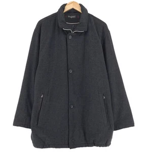 Bugatti Wool Cashmere Mix Grey Coat Breathable Casual Men's Za2 Size 52 - Picture 1 of 6