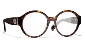 Occhiali da vista donna Chanel 3437 C714 tartaruga scura 52-18-140 autentici nuovi - Foto 1 di 4
