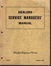 Ford Canada January 1950 Dealers Service Managers' Manual