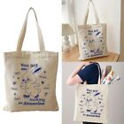 Cartoon Canvas Tote Bag Rabbit Shoulder Bag Fashion Shopping Handbag