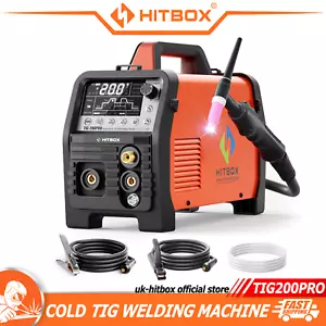 HITBOX 6IN1 TIG Welder 200A 220V Pulse Cold TIG HF Clean TIG ARC Welding Machine - Picture 1 of 10