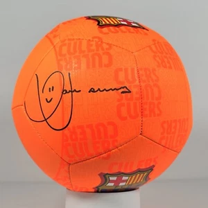 Dani Alves Signed FC Barcelona Ball Beckett Witnessed BAS COA - Picture 1 of 6