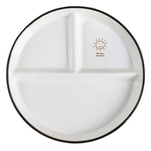Smile Sun Ceramic Divided Plates 8-Inch Salad Plates Round Table Decor Durable - Picture 1 of 7