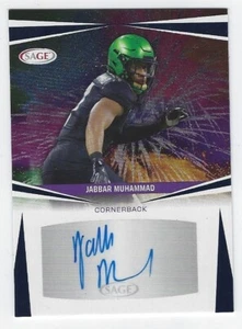 Jabbar Muhammad 2025 Sage Autograph # A-JM4 - Picture 1 of 2