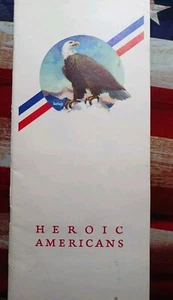 Rare 1942 Heroic Americans Stamp Book Complete 30 Stamps World War WW2 Scarce - Picture 1 of 14
