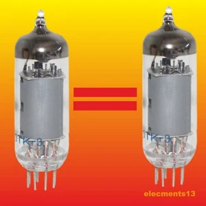 6K4P MATCHED PAIR RUSSIAN HF PENTODE VACUUM TESTED NOS TUBE = EF93 6BA6 W727 - Picture 1 of 3