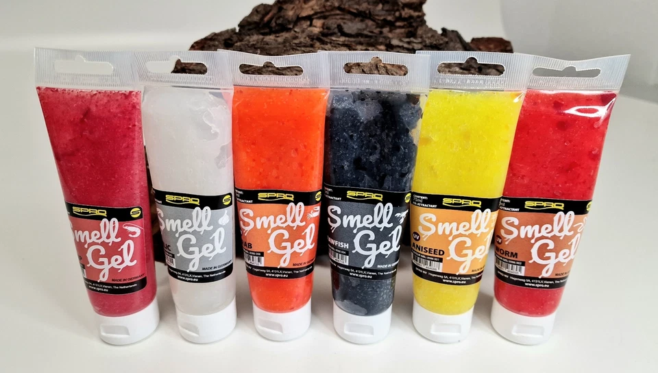 Spro Smell Gel Lockstoff 8 Aromen UV aktiv 75ml Tube Softbaits Hardbaits Metall - Bild 1 von 1