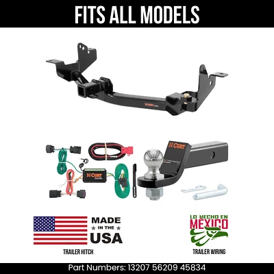 For 14-24 Ram ProMaster 2500 Trailer Hitch 4 Pin Wire 178" Ball Fits All Curt 6K - Image 1 of 4