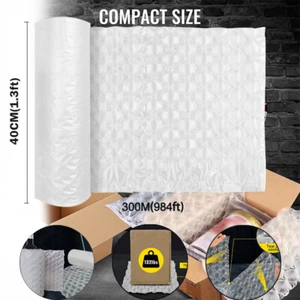 984' x16" Air Cushion Machine Film Small Bubble Pillow Packaging Padding Roll - Picture 1 of 11