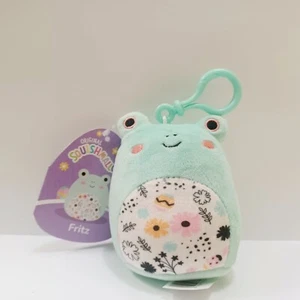 Squishmallow Easter 2024 3.5 inch Clip On Plush Fritz the Frog NWT - Picture 1 of 1