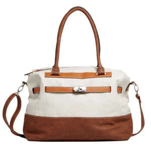 Bolso de mano de mujer Curuba Shopper gris / marrón 1013505 "SUPA" - Imagen 1 de 4