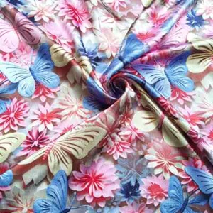 Satin Fabric 58" Wide By Yards Silky Charmeuse Material Butterfly Satin Fabric  - Picture 1 of 12