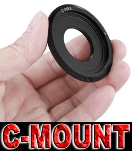 ANELLO ADATTATORE C MOUNT C-MOUNT ADAPTER RING ADATTO A SONY NEX A7 A7R A9 A6600 - Picture 1 of 10