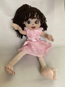 Friends 2B Made Puppe von Build A Bear brünett braune Augen hübsches rosa Kleid gebraucht, in einwandfreiem Zustand - Bild 1 von 9
