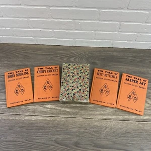 LOT OF 4 ANTIQUE TUCK-ME-IN TALES Book Set Arthur Scott Bailey HC Animal Stories - Picture 1 of 14
