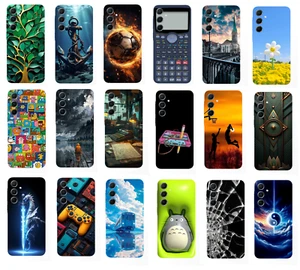 Custodia Cover Per Samsung Galaxy A34 5g  Silicone TPU Morbida  Fantasia disegno - Foto 1 di 21