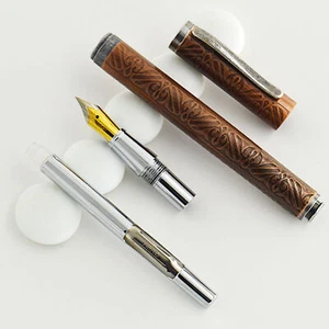 Nuevo stock antiguo raro vintage HERO 395 pluma estilográfica varilla de cobre plumín fino - Imagen 1 de 8