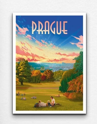 Travel Poster Riegrovy Sady (Prague) - Image 1 of 4