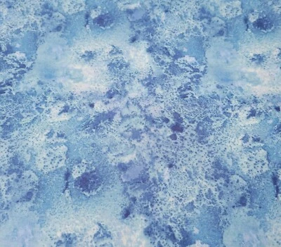 30" Wilmington Prints Essentials Tonal Blue Periwinkle Ecru Splotchy - Image 1 of 3