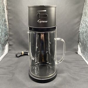 Capresso Iced Tea Maker 80 Oz Black & Silver Model #624.01 Tested Works!
