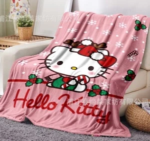Hello Kitty Christmas 🎄 Blanket 76”x76” - Picture 1 of 4