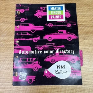 VTG NAPA 1962 Martin-Senour Automotive Color Directory Paint Chart - Picture 1 of 6