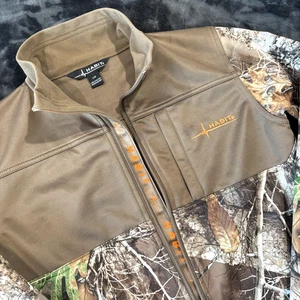Habit Camo Hunting Jacket Full Zip Fleece Youth Large Excellent Condition - Picture 1 of 20