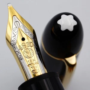 [Near mint] Montblanc Meisterstuck 149 18K Fountain Pen BB Nib w/Leather case - Picture 1 of 23