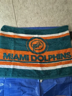 Manta retro polar vintage de los Miami Dolphins San Marcos para estadio de la NFL 64X32 Foto 1 de 4