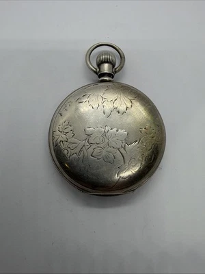 Waltham Coin Silver 14s Antique Hunting Case Pocket Watch For Repair - Image 1 of 4