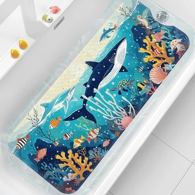 Kids Bath Mat for Tub Non Slip, 40''x16'' Bathtub Mat Non Slip for Kids and A... - Image 1 of 4