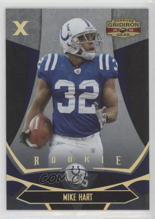 2008 Donruss Gridiron Gear Rookie Gold X's /100 Mike Hart #172 Rookie RC - Image 1 of 2