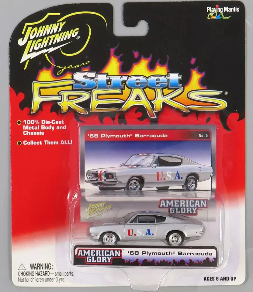 Rare 1/64 68 Plymouth Barracuda Silver Street Freaks America Glory Japan - Image 1 of 1