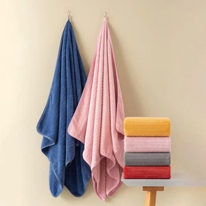 Large Microfiber Hair Towel Wrap For Women Anti Frizz Hair Drying Towel - Picture 1 of 9