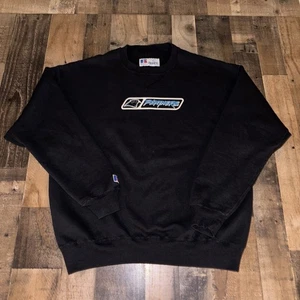 Vintage Carolina Panthers Sweatshirt Men’s Black Russel Crew Pullover 90s XL - Picture 1 of 10
