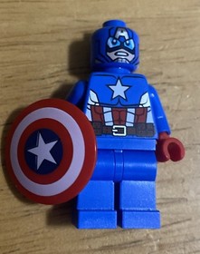 LEGO Marvel Super Heroes Captain America - dark blue suit minifigure 6865