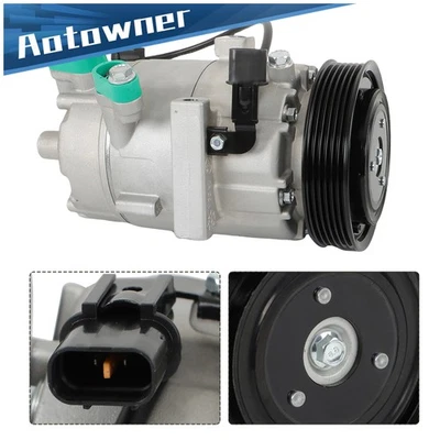 Compresor de aire acondicionado + embrague para Hyundai Elantra Kia Forte Soul 2014-2017 2018 Foto 1 de 4