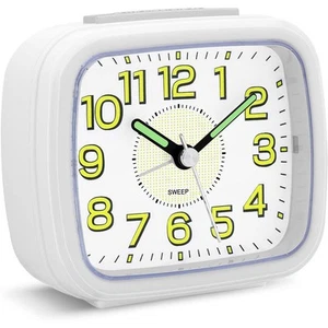 Alarm Clocks Bedside Non Ticking Battery Powered Silent Luminous Clock - Picture 1 of 5