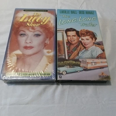 Lucille Ball VHS Lot Long Trailer Movie Lucy Show John Wayne Sheldon Leonard Vtg - Image 1 of 3
