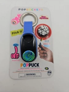 Popsockets PopPuck Trick Magnet Starter Pack Blue Flip New - Picture 1 of 2