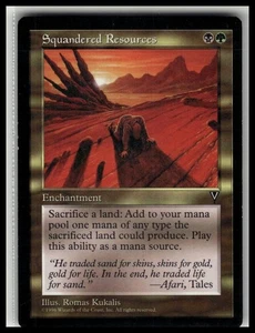 MTG Visions Squandered Resources Rare - Picture 1 of 2