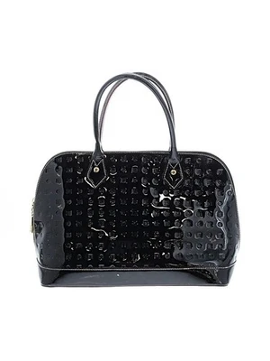 Bolso de mano Arcadia de charol negro de cuero italiano Foto 1 de 4
