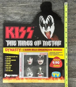 KISS CD Dynasty Remaster SEALED Italy Promo Store Display Gene Simmons Aucoin - Picture 1 of 10