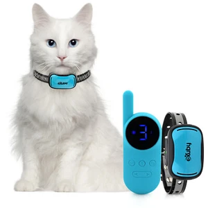 eXuby - Cat Shock Collar w/Remote - Sound, Vibrate & Shock Mode - Teal Remote - Picture 1 of 7