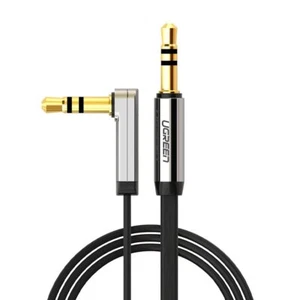 Universal 3.5mm Jack Audio Lead UGreen AUX Cable 90 Degree Right Angle 1M 2M UK - Picture 1 of 11