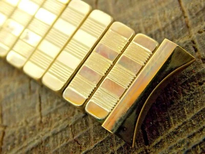 Nuevo de Lote Antiguo Baldwin Expansión Llena de Oro Amarillo Correa de Reloj 14mm Pulsera Sin Usar Foto 1 de 4
